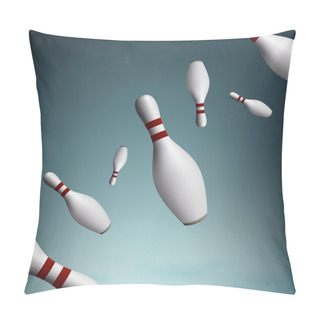 Personality  Bowling Pins, Vector Design Pillow Covers