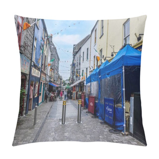 Personality  Quay Street, Galway, Ireland In The Heart Of The City's Latin Quarter. Pillow Covers