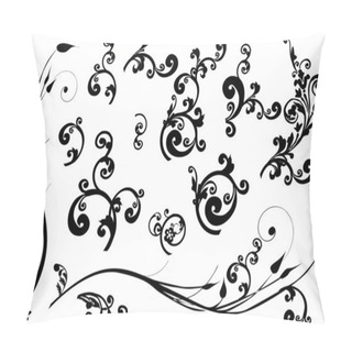 Personality  Simple Floral Curls Set Pillow Covers