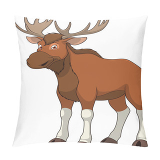 Personality  Adult Funny Elk Pillow Covers