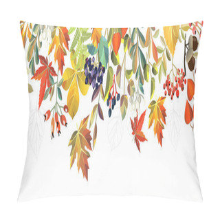 Personality  Beautiful Autumn Banner. Pillow Covers