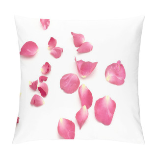 Personality  Rose Flower Isolated On White Pillow Covers