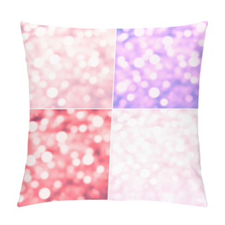 Personality  Set Of Abstract Natural Blur Defocussed Backgrounds Pillow Covers
