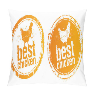 Personality  Best Chicken Stamps. Pillow Covers