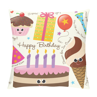 Personality  Birthday Party Set Pillow Covers
