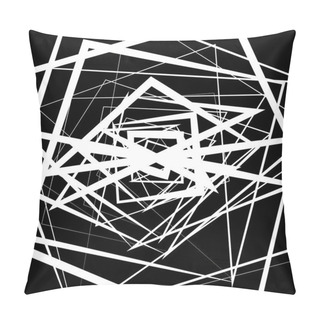 Personality  Abstract Intersecting Geometric Lines.   Pillow Covers