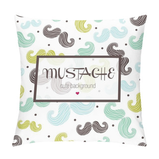 Personality  Mustache Seamless Pattern Pillow Covers