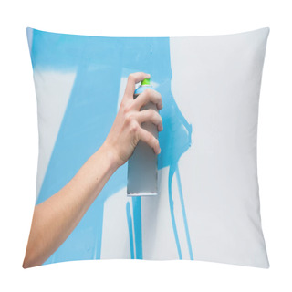 Personality  Graffiti Artist Hands With Paint Cans  Pillow Covers