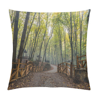 Personality  Autumn View In Belgrad Forest (Turkish: Belgrad Ormani) In Istanbul, Turkey. Pillow Covers
