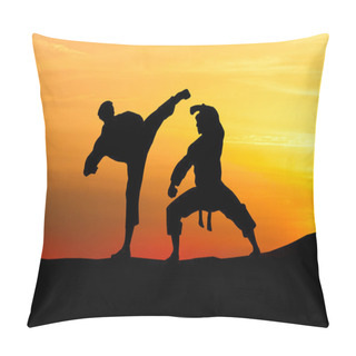 Personality  Players Fight Against The Sky. Karate. Pillow Covers