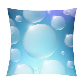 Personality  Group Of Vector Bubbles Pillow Covers