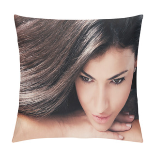 Personality  Dark Hair Beauty Pillow Covers