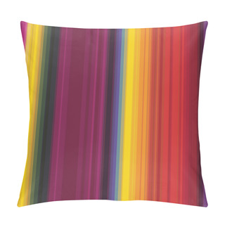 Personality  Seamless Colorful Vertical Lines Pattern Background. Strip Carpe Pillow Covers