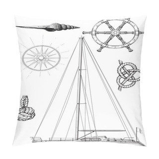 Personality  Yacht Set Pillow Covers