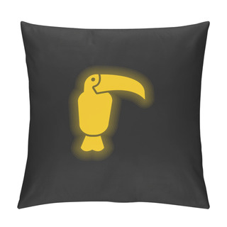 Personality  Animal Yellow Glowing Neon Icon Pillow Covers