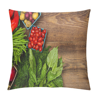 Personality  Fresh Market Fruits And Vegetables Pillow Covers