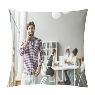 Personality  Young Man In The Office Pillow Covers