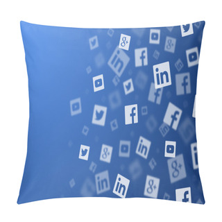Personality  Social Networks Background Pillow Covers
