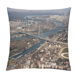 Personality  Aerial View On Belgrade, Serbia Pillow Covers