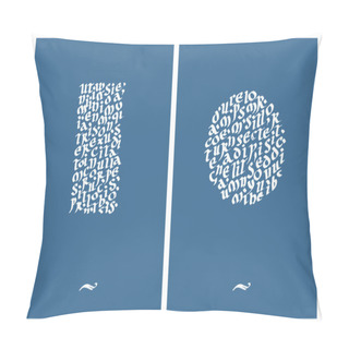 Personality  Calligraphic Inscription Pillow Covers