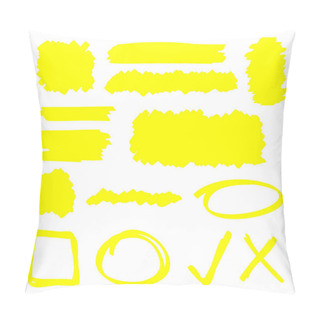 Personality  Highlighter Elements Pillow Covers