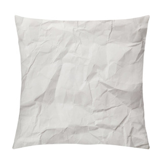 Personality  White Blank Crumpled Page With Copy Space Pillow Covers
