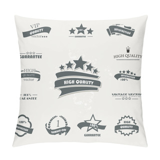 Personality  Set Of Vintage Retro Premium Quality Badges And Labels Pillow Covers