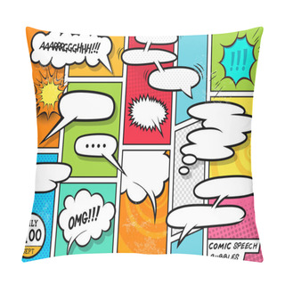 Personality  Comic Book Speech Bubbles Pillow Covers