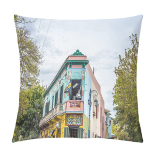 Personality  Caminito Street In Buenos Aires, Argentina. Pillow Covers