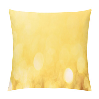 Personality  Abstract Shiny Yellow Blurred Texture Pillow Covers