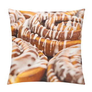 Personality  Cinnamon Rolls Background Pillow Covers