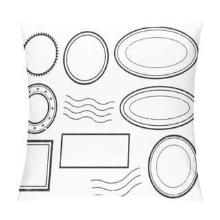 Personality  Vector Set Of Stamps And Postmarks Vector Pillow Covers
