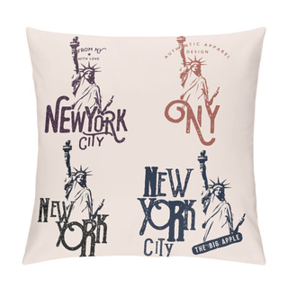Personality  New York Themed Badges Pillow Covers