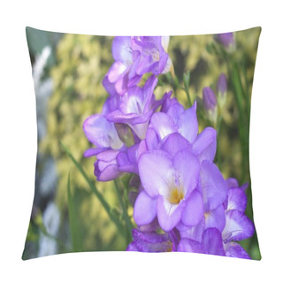 Personality  Purple Freesia Pillow Covers