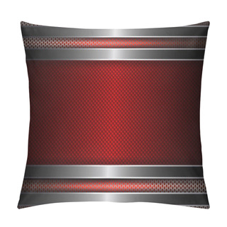 Personality  Geometric Background With Metal Grille And Frame. Pillow Covers