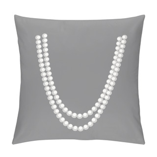 Personality  Pearls Necklace Clipart Pillow Covers