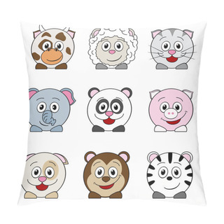 Personality  Cow, Sheep, Cat, Elephant, Panda, Pig, Dog, Monkey, Zebra, Pillow Covers