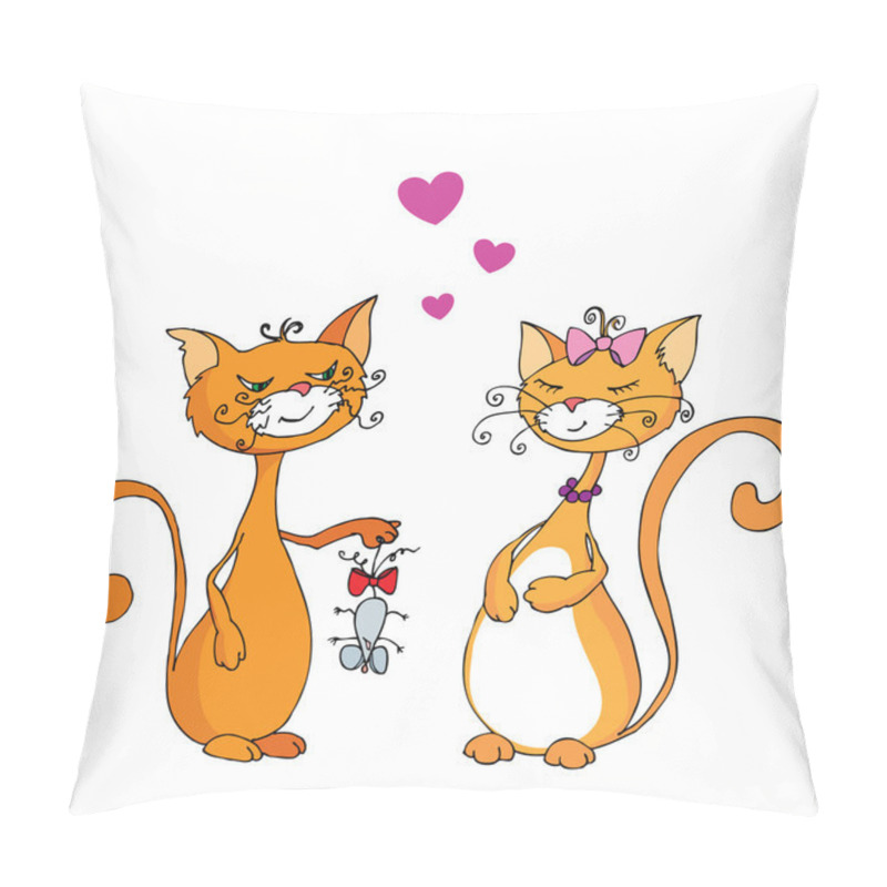 Personality  Two cats pillow covers