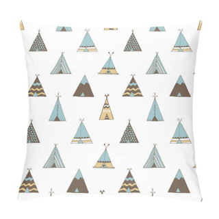 Personality Teepee Native American Summer Tent. Pillow Covers