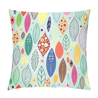 Personality  Texture Of Colorful Leaves Pillow Covers