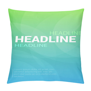 Personality  Headline Corporate Company Business Document Pillow Covers