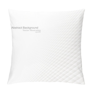 Personality  Abstract Background With A Perspective, White Texture. Vector Illustration Pillow Covers