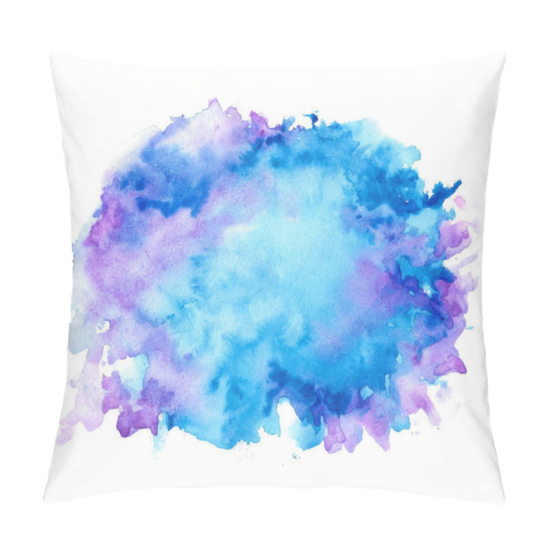 Personality  abstract nice blue shades watercolor texture background pillow covers