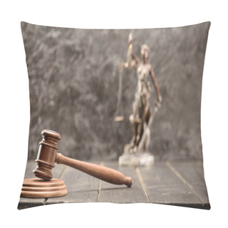Personality  Wooden Mallet Of Judge  Pillow Covers