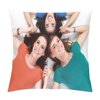 Personality  Group Passion Girls Lying On The Floor Pillow Covers