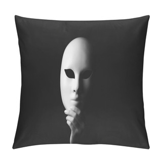 Personality  Mask In Hand.halloween Pillow Covers
