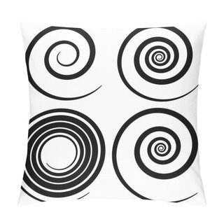 Personality  Set Of Spiral Design Elements Pillow Covers