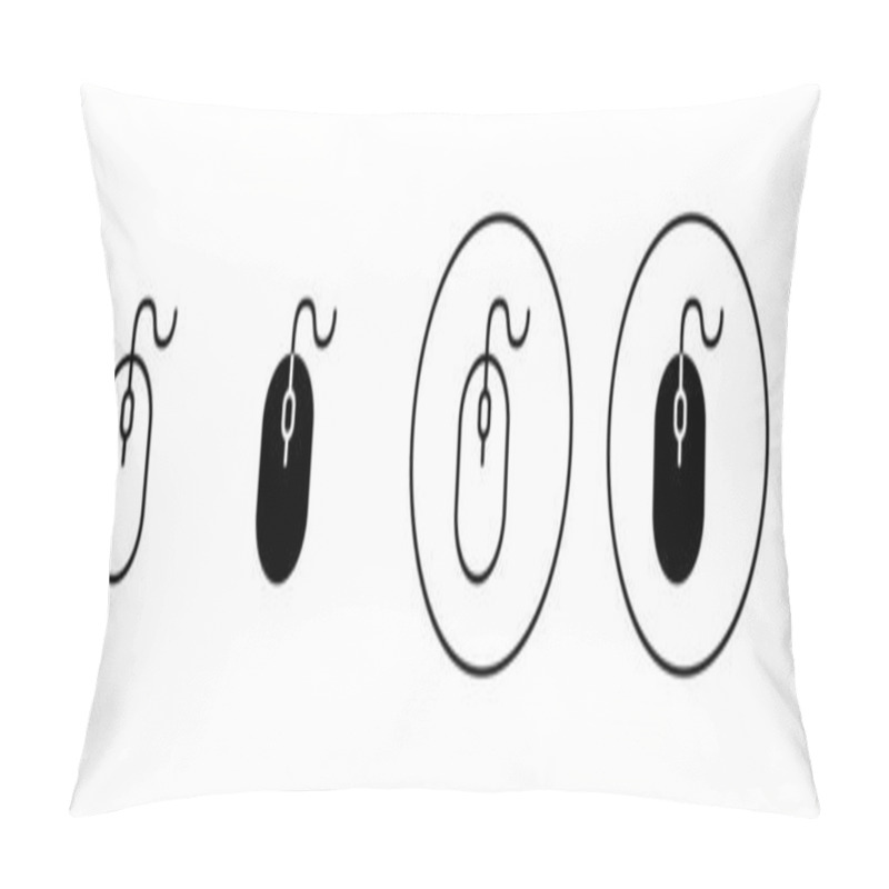 Personality  Mouse icons set. click sign and symbol. pointer icon vector. pillow covers