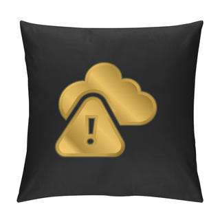 Personality  Access Denied Gold Plated Metalic Icon Or Logo Vector Pillow Covers