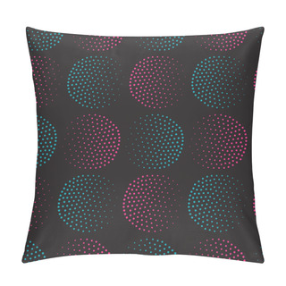 Personality  Vector Geometric Seamless Pattern. Repeating Abstract Circles Gr Pillow Covers